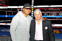 May 11, 2013 LL Cool J (left) and Star Boxing CEO/President Joe DeGuardia (right) look on at Rockin Fights 8 held at The Paramount in Huntington NY. Edward Diller/Star Boxing
